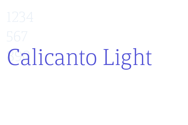 Calicanto Light font download