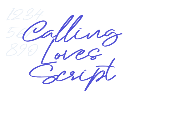 Calling Loves Script font download