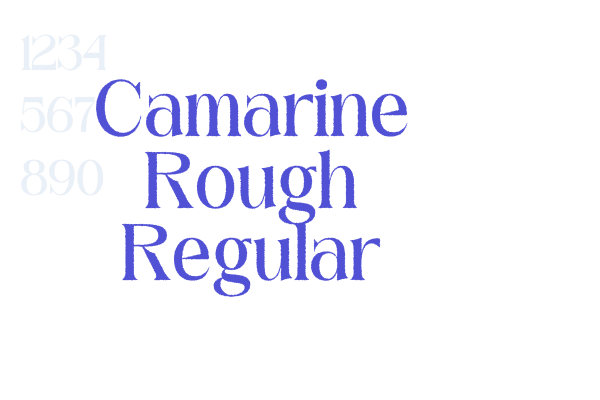 Camarine Rough Regular font download