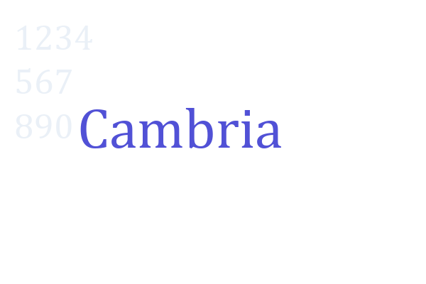 Cambria font download