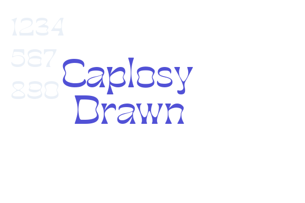 Caplosy Drawn font download