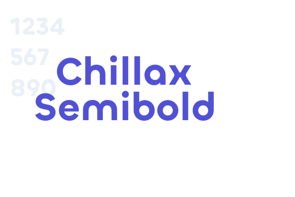 Chillax Semibold font download