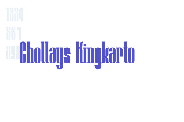 Chollays Kingkarto font download