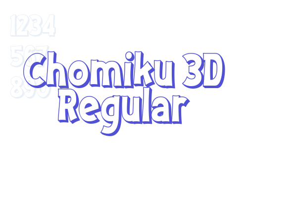 Chomiku 3D Regular font download