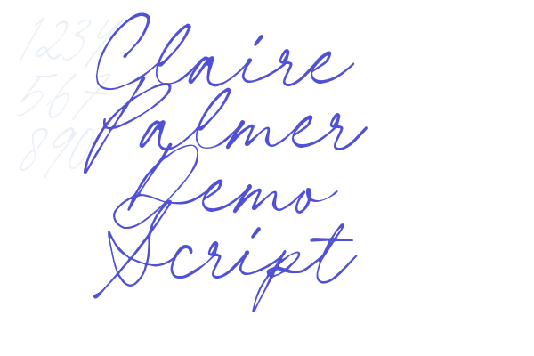 Claire Palmer Demo Script font download