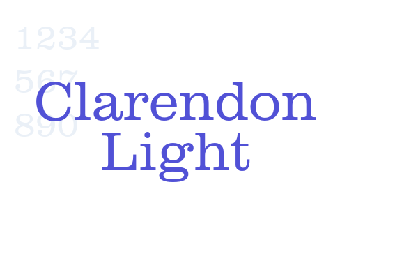 Clarendon Light font download