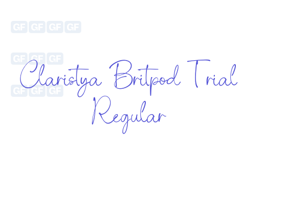 Claristya Britpod Trial Regular font download