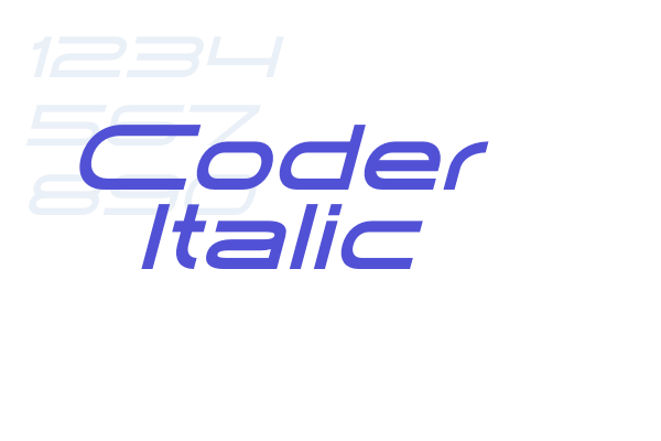 Coder Italic font download