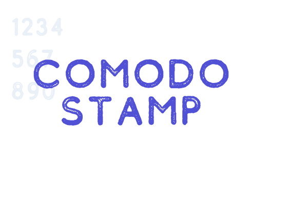 Comodo Stamp font download