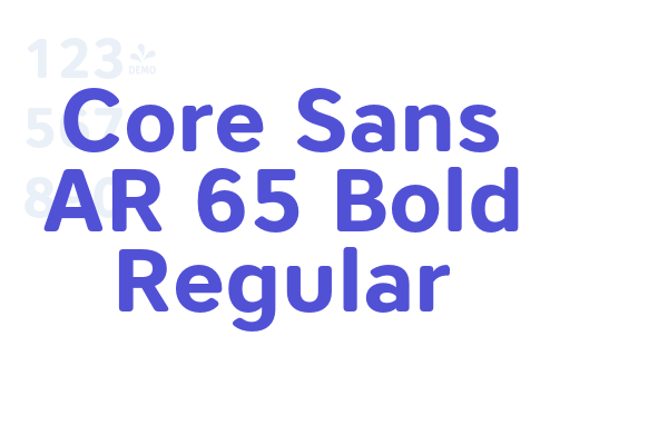 Core Sans AR 65 Bold Regular