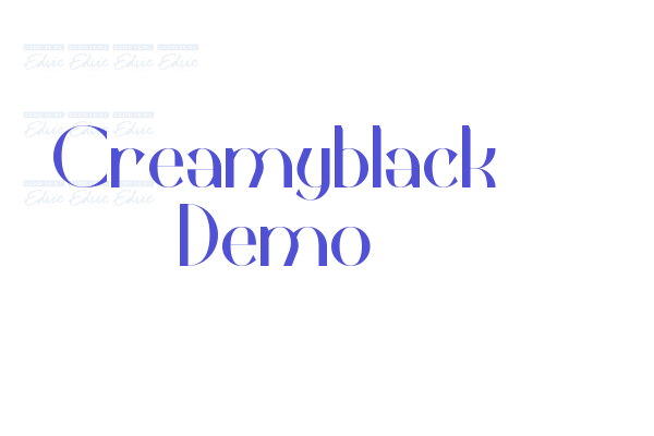 Creamyblack Demo font download