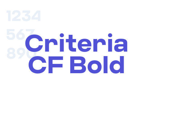 Criteria CF Bold font download