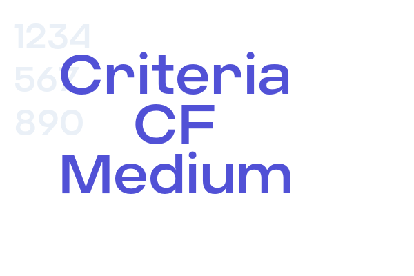 Criteria CF Medium font download