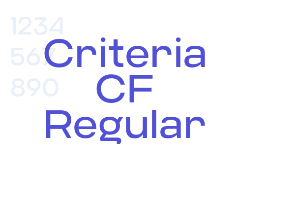 Criteria CF Regular font download