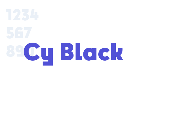 Cy Black font download