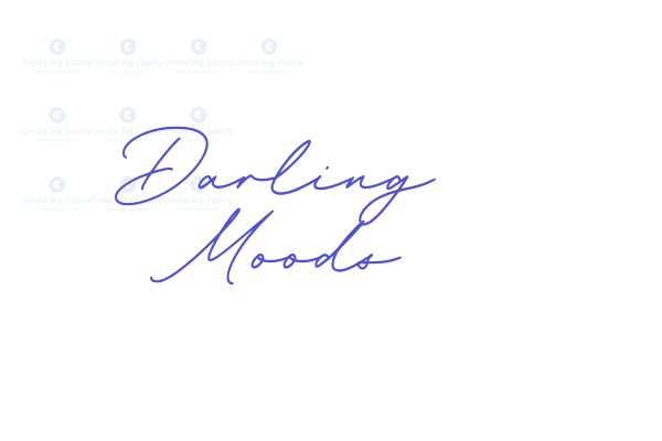 Darling Moods font download