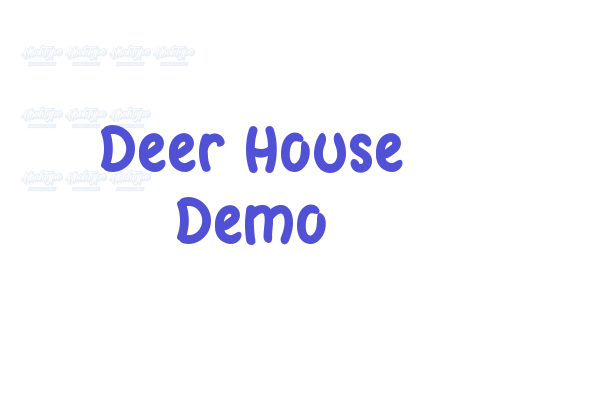 Deer House Demo font download