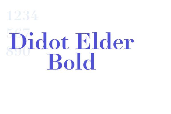 Didot Elder Bold font download