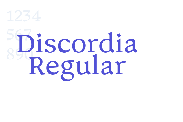 Discordia Regular font download