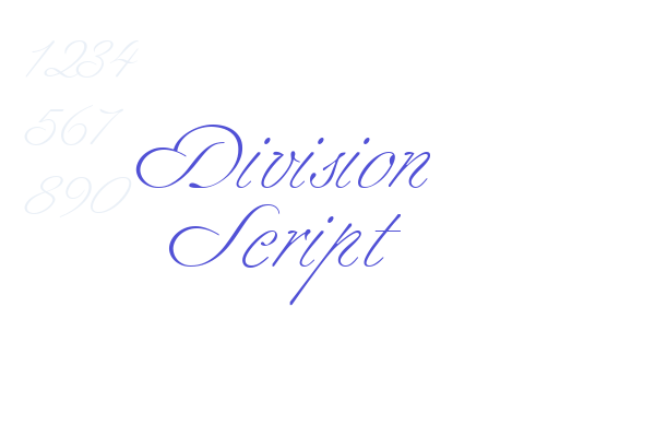 Division Script font download