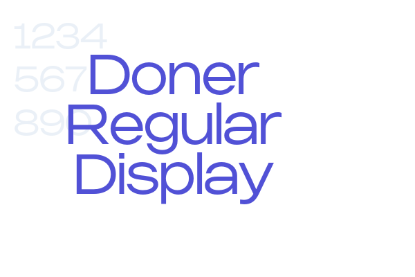 Doner Regular Display font download