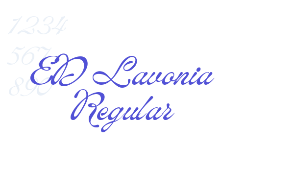 ED Lavonia Regular font download