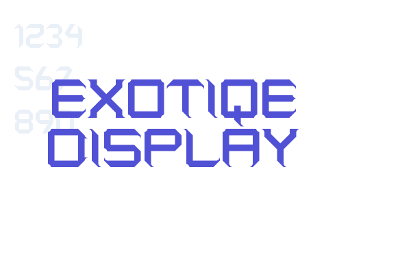 EXOTIQE DISPLAY font download