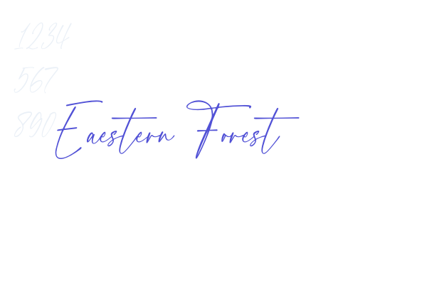 Eaestern Forest font download