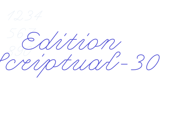 Edition Scriptual-30 font download