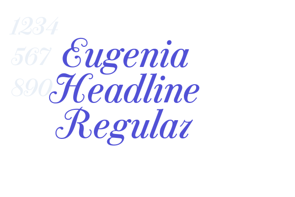 Eugenia Headline Regular font download