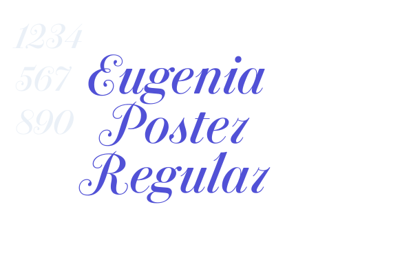 Eugenia Poster Regular font download