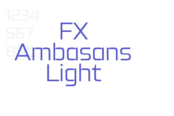 FX Ambasans Light font download