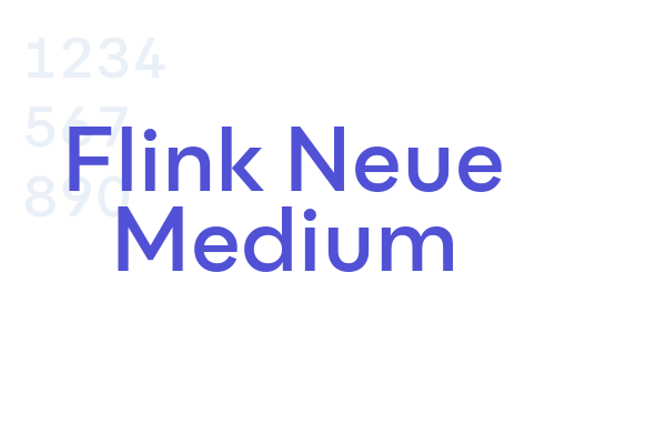 Flink Neue Medium font download