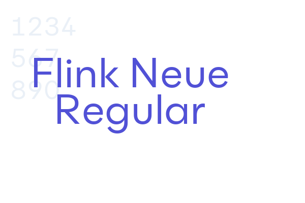 Flink Neue Regular font