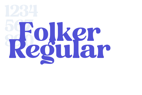 Folker Regular font download