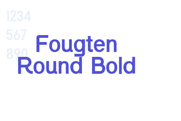 Fougten Round Bold font download