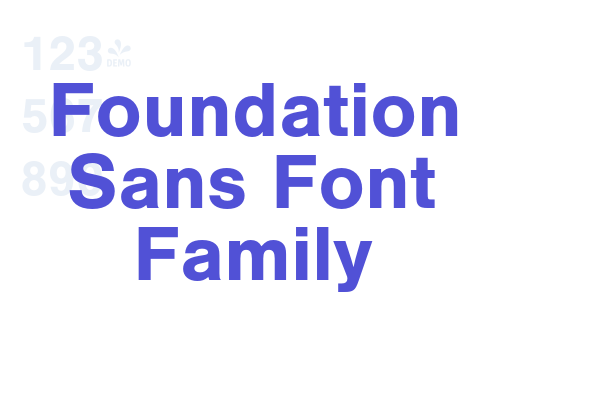 Foundation Sans Font Family font