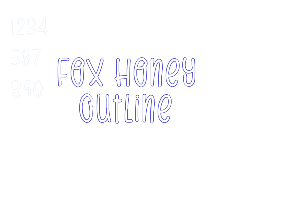 Fox Honey Outline font download