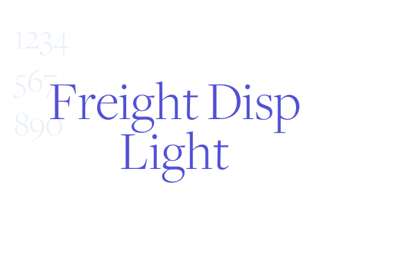 Freight Disp Light font download