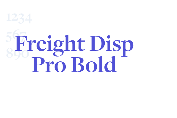 Freight Disp Pro Bold font download