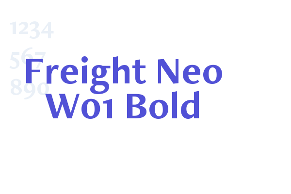 Freight Neo W01 Bold font download