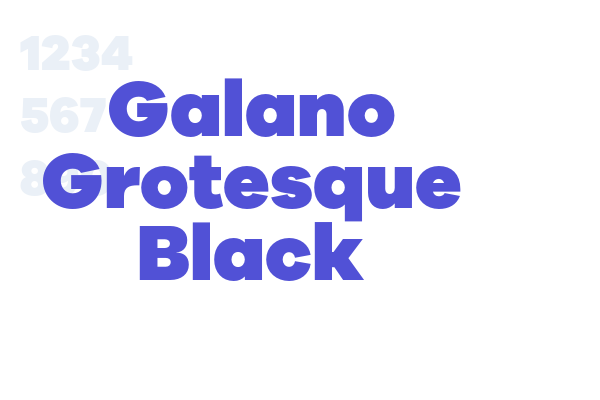 Galano Grotesque Black font download