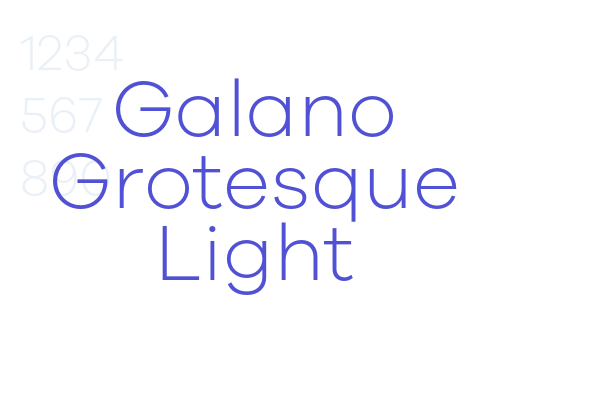 Galano Grotesque Light font download