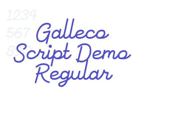 Galleco Script Demo Regular font download