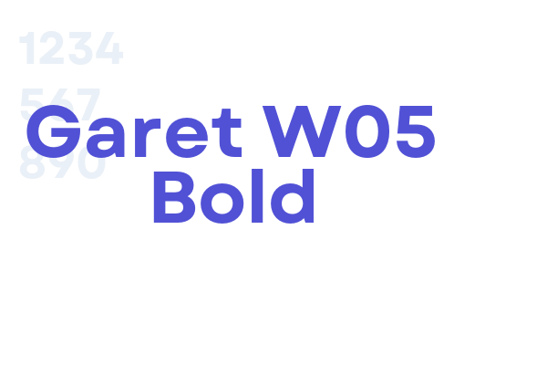 Garet W05 Bold font download