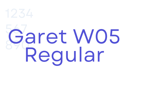 Garet W05 Regular font download