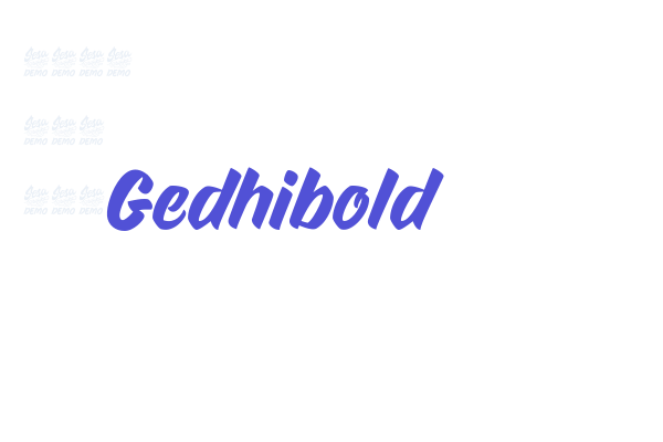 Gedhibold font download