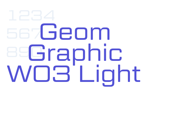 Geom Graphic W03 Light font download