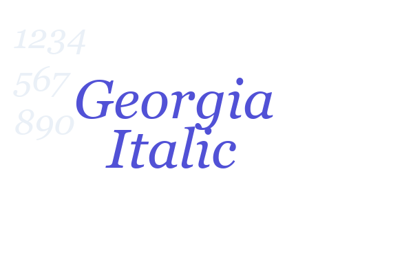 Georgia Italic font download