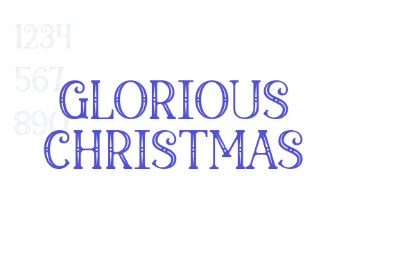 Glorious Christmas font download